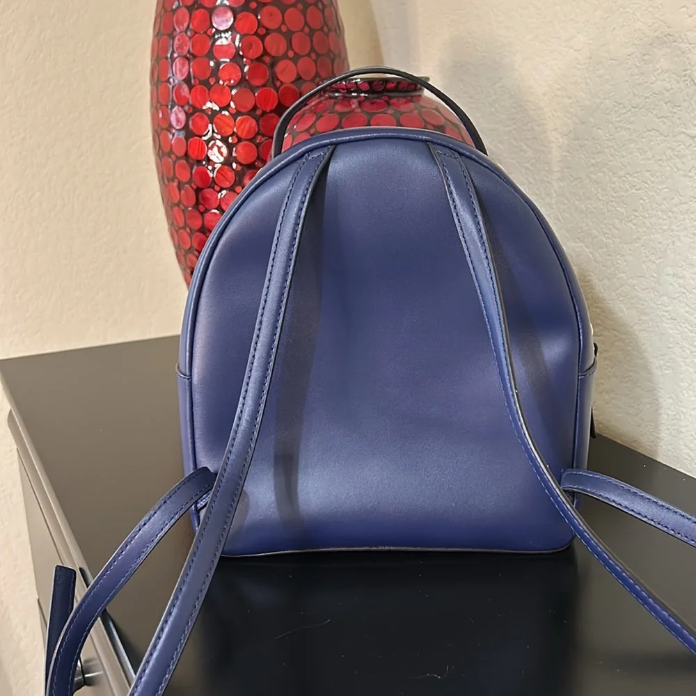 Kate Spade Navy Camel Small Leather Backpack - Picture 7 of 17